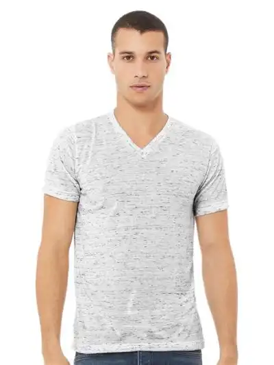 Unisex Textured Jersey V-Neck Tee