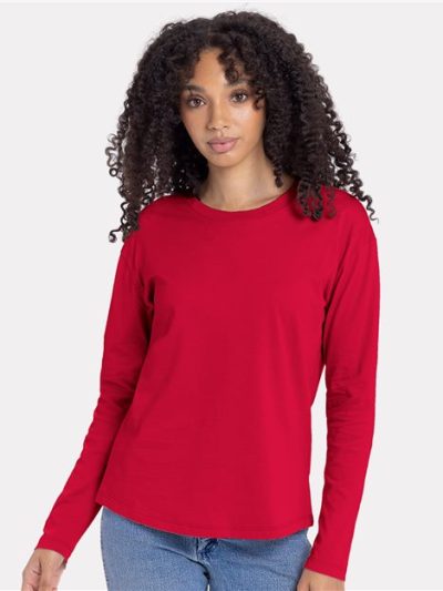 Women's Cotton Relaxed Long Sleeve T-Shirt