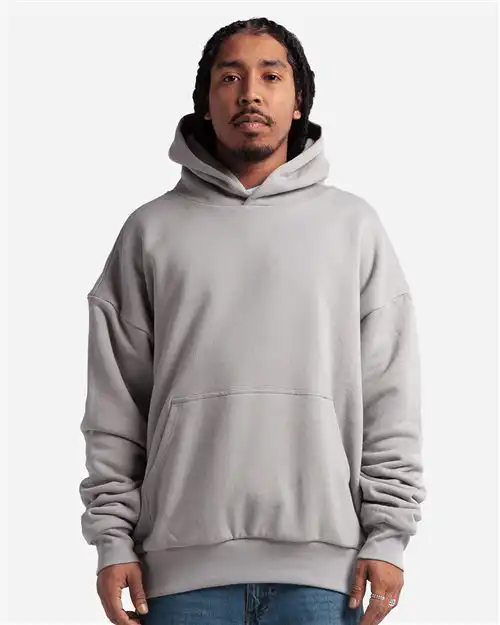 Men's Garment-Dyed Double Layer Reversible Hooded Sweatshirt