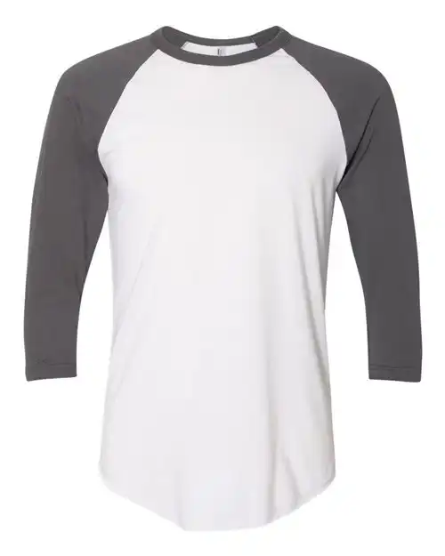 American Apparel Unisex 50/50 Raglan Three-Quarter Sleeve Tee