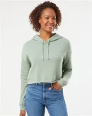 Independent Trading Co. Women’s Lightweight Crop Hooded Sweatshirt