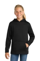 Sport-Tek ®  Youth Sport-Wick ®  Fleece Colorblock Hooded Pullover.