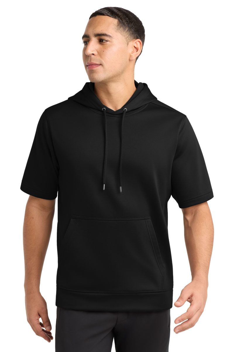 Sport-Tek  ®  Sport-Wick  ®  Fleece Short Sleeve Hooded Pullover.
