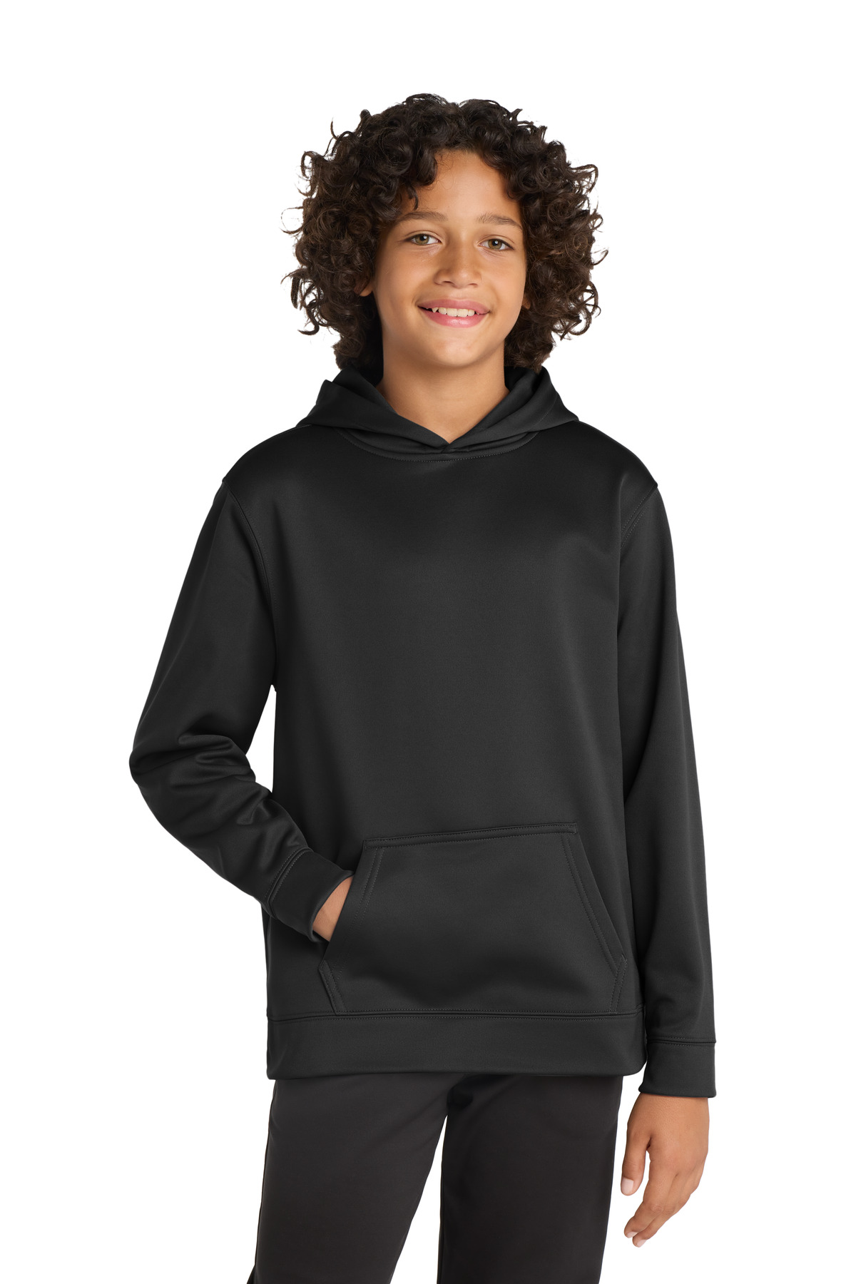 Sport-Tek ®  Youth Sport-Wick ®  Fleece Hooded Pullover.